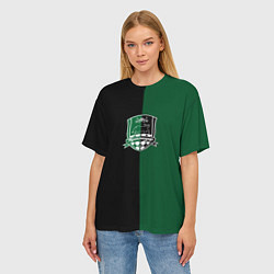 Футболка оверсайз женская Смолов - ФК Краснодар, цвет: 3D-принт — фото 2