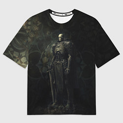 Футболка оверсайз женская Командир скелетов, цвет: 3D-принт