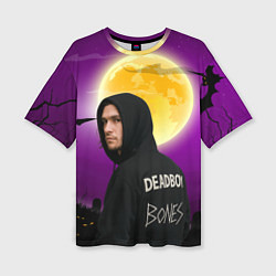 Женская футболка оверсайз Deadboy Bones