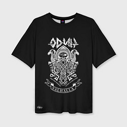 Футболка оверсайз женская Один правит Вальхаллой, цвет: 3D-принт