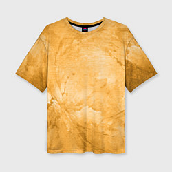 Футболка оверсайз женская Абстракция - bright yellow, цвет: 3D-принт