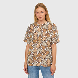 Футболка оверсайз женская Какашки, цвет: 3D-принт — фото 2