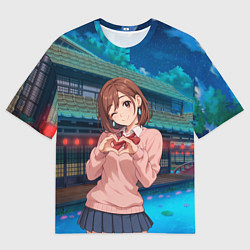 Женская футболка оверсайз Милашка Сиратори Айра Дандадан