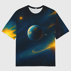 Футболка оверсайз женская Пространство Вселенной, цвет: 3D-принт