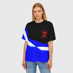 Футболка оверсайз женская Doom sport geometry, цвет: 3D-принт — фото 2