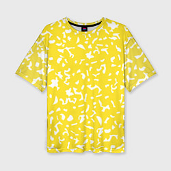 Футболка оверсайз женская Лимонный камуфляж, цвет: 3D-принт