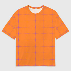 Футболка оверсайз женская Color orange stripe, цвет: 3D-принт