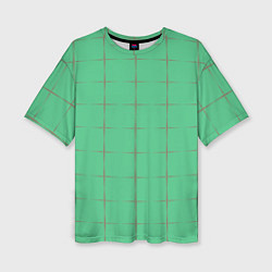 Футболка оверсайз женская Color green stripes, цвет: 3D-принт