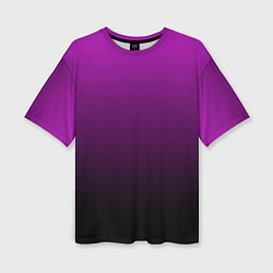 Футболка оверсайз женская Purple gradient, цвет: 3D-принт