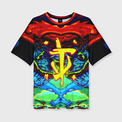 Футболка оверсайз женская Doom hyper monster, цвет: 3D-принт