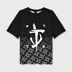 Футболка оверсайз женская Doom ninja, цвет: 3D-принт