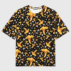 Футболка оверсайз женская Грибной дождик, цвет: 3D-принт