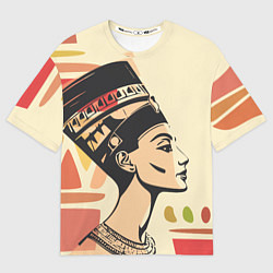 Женская футболка оверсайз Нефертити