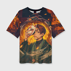 Футболка оверсайз женская Хаято Суо - Ветролом, цвет: 3D-принт