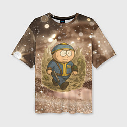 Женская футболка оверсайз Эрик картман в фалауте