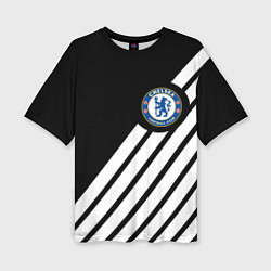 Женская футболка оверсайз Chelsea geometry sport