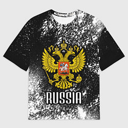Футболка оверсайз женская Герб России, цвет: 3D-принт