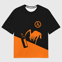 Футболка оверсайз женская Халф лайф - хедкраб, цвет: 3D-принт