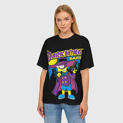 Футболка оверсайз женская Darkwing Bart, цвет: 3D-принт — фото 2