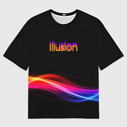 Женская футболка оверсайз Illusion
