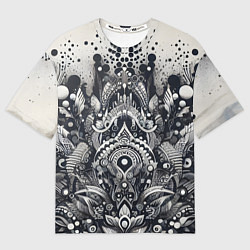 Футболка оверсайз женская Abstract pattern - graffiti, цвет: 3D-принт