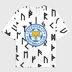 Футболка оверсайз женская Лестер сити символы митстические, цвет: 3D-принт