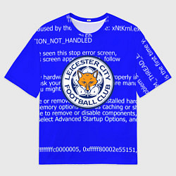 Футболка оверсайз женская Лестер сити код, цвет: 3D-принт