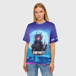 Футболка оверсайз женская Рейвен Fortnite, цвет: 3D-принт — фото 2