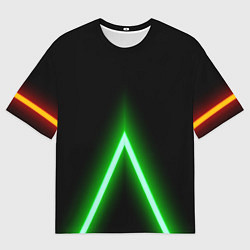 Футболка оверсайз женская Color neon green, цвет: 3D-принт
