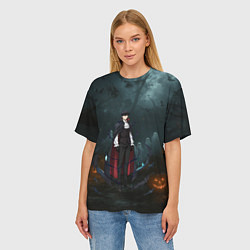 Футболка оверсайз женская Вампир Сон Джин-Ву - Поднятие уровня в одиночку ан, цвет: 3D-принт — фото 2