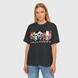 Футболка оверсайз женская Герои ужасов, цвет: 3D-принт — фото 2