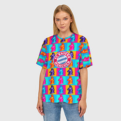 Футболка оверсайз женская Fortnite x Bayern, цвет: 3D-принт — фото 2