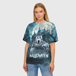 Футболка оверсайз женская Дух у замка, цвет: 3D-принт — фото 2