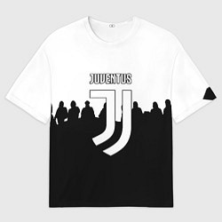 Футболка оверсайз женская Ювентус команды, цвет: 3D-принт