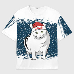 Футболка оверсайз женская Кот Бендер - 2026, цвет: 3D-принт