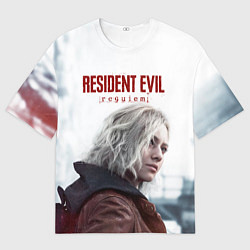 Футболка оверсайз женская Грейс Эшкрофт Resident evil requiem, цвет: 3D-принт