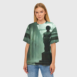 Футболка оверсайз женская Инопланетный храм страж пустоты, цвет: 3D-принт — фото 2