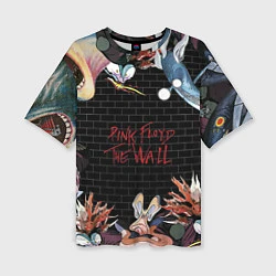 Женская футболка оверсайз Pink Floyd: The Wall