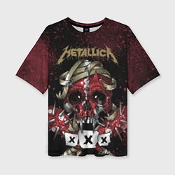 Женская футболка оверсайз Metallica: XXX