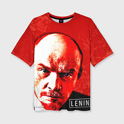 Женская футболка оверсайз Red Lenin