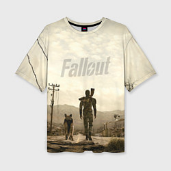 Женская футболка оверсайз Fallout City