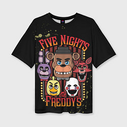 Футболка оверсайз женская Five Nights At Freddy's, цвет: 3D-принт