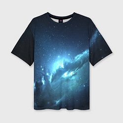 Женская футболка оверсайз Atlantis Nebula