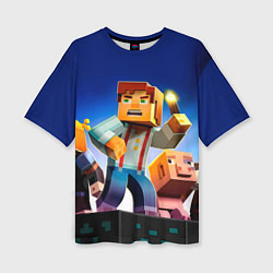 Женская футболка оверсайз Minecraft