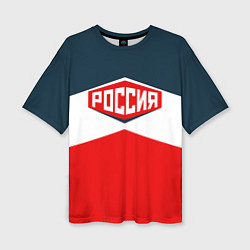 Футболка оверсайз женская Россия СССР, цвет: 3D-принт