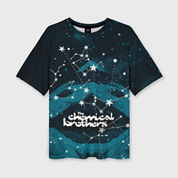 Женская футболка оверсайз Chemical Brothers: Space