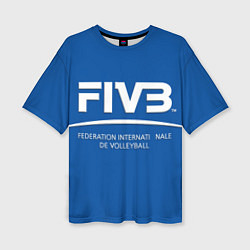 Женская футболка оверсайз Волейбол FIVB