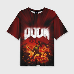 Футболка оверсайз женская DOOM: 2016, цвет: 3D-принт