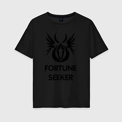 Футболка оверсайз женская Dwarf Fighter - Fortune Seeker, цвет: черный