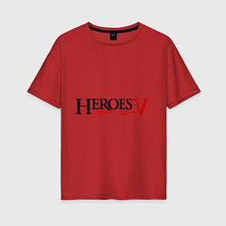Женская футболка оверсайз Heroes V